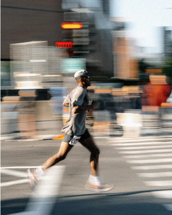 Läufer in der Stadt